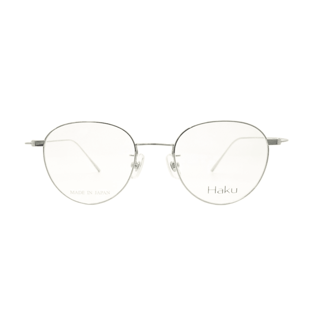 Haku-01 - ハク シルバー  [金沢眼鏡 / チタン製眼鏡 / 鯖江 / レンズ交換対応 ]