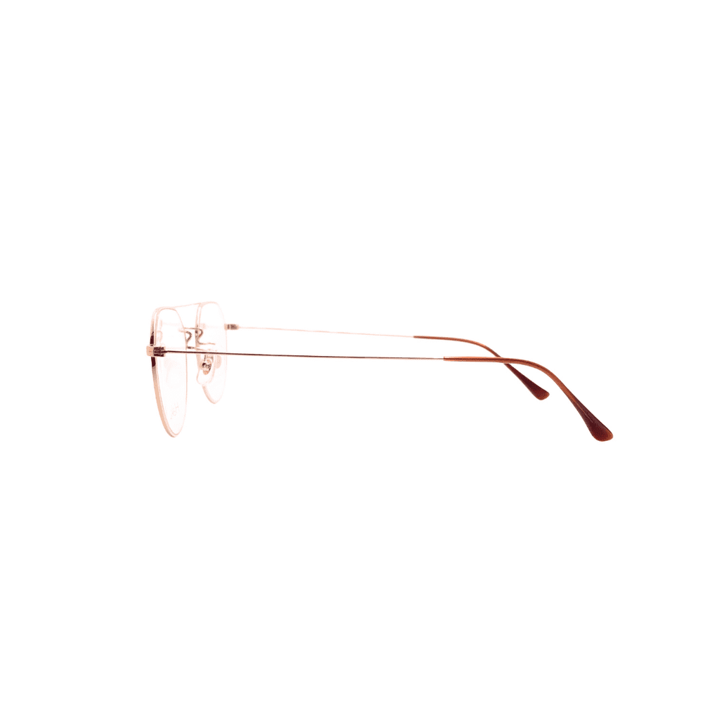 Haku-04 - ハク ゴールド  [金沢眼鏡 / チタン製眼鏡 / 鯖江 / レンズ交換対応 / ダブルブリッジ / クラウンパント ]