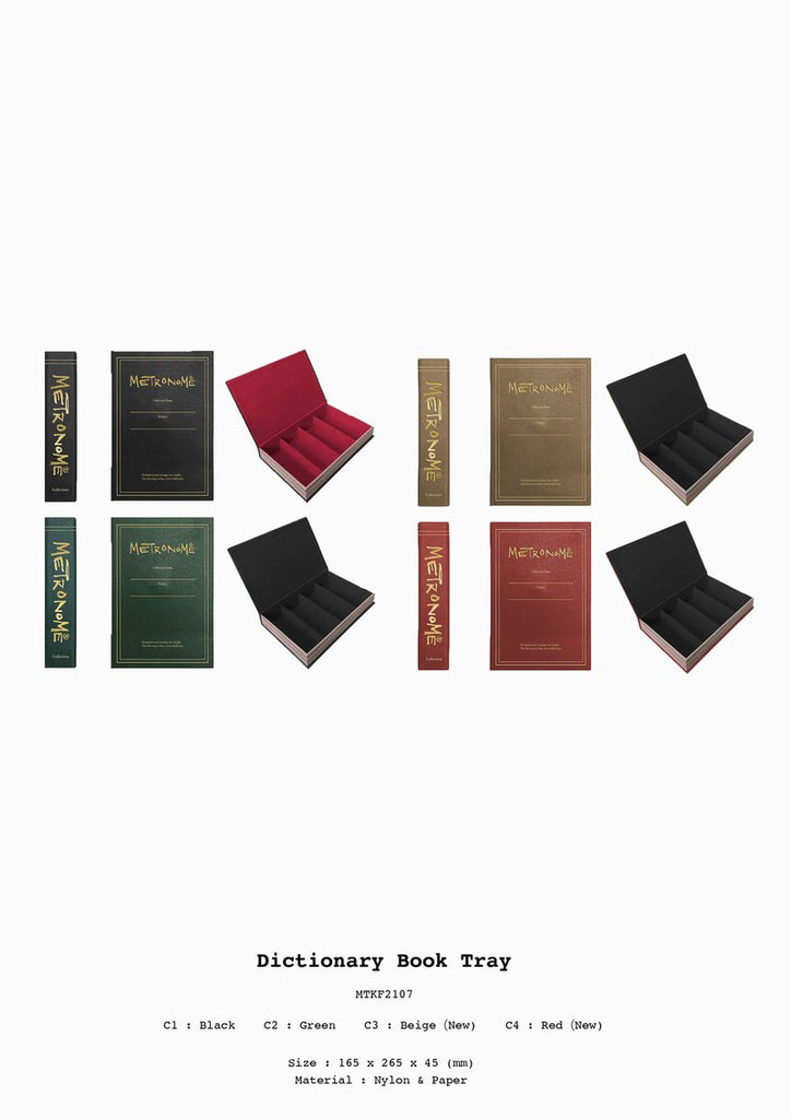Dictionary Book Tray 【アイウェア4本用・本型収納ケース】